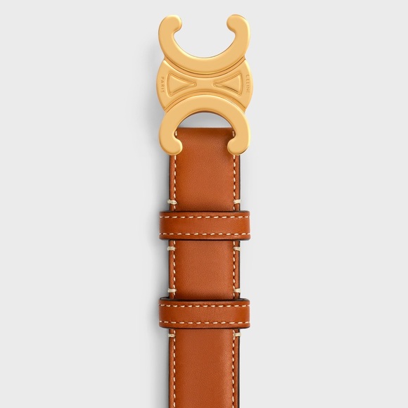 Celine TRIOMPHE BELT IN NATURAL CALFSKIN 75 - Picture 3 of 12